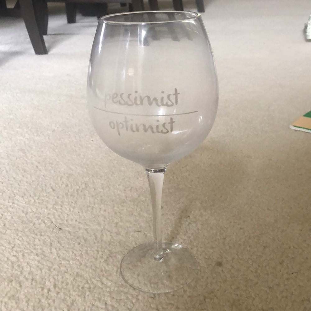Whole bottle wine glass